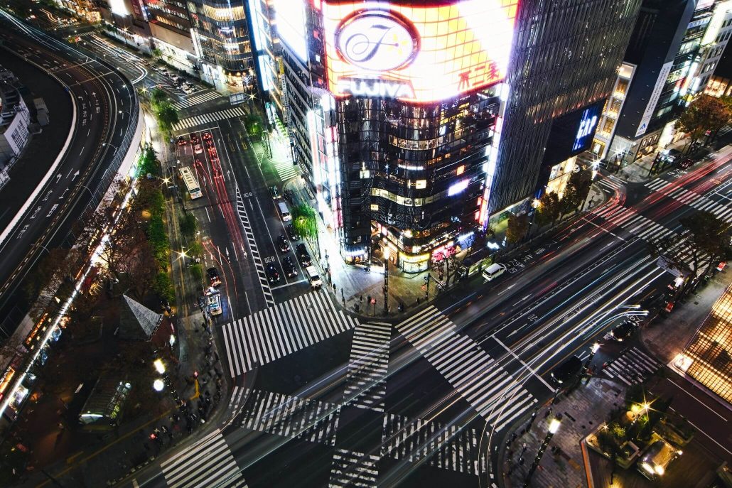 5 Night Photography Spots in Ginza guide book for photography in tokyo