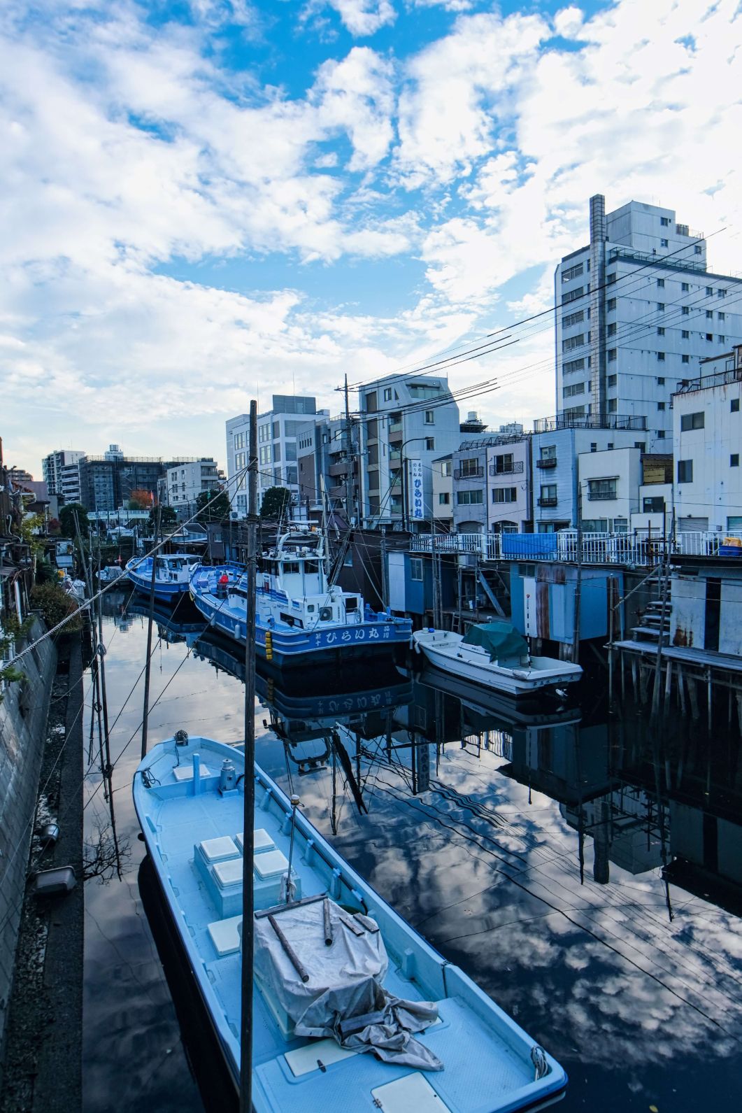 This area was an thriving harbor during the Edo period and has a long history. It is a unique sight not found in any other parts of Tokyo.